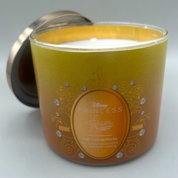 Bath & Body Works + Disney PRINCESS BELLE 3-Wick Candle & Foaming Hand Soap NEW - Picture 6 of 9